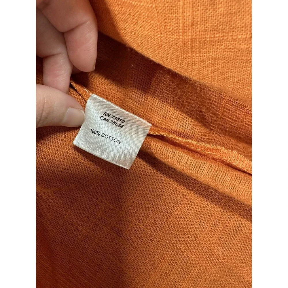 Ivy Jane Stitch In Time Top XS Orange Top‎ Blouse Embroidery